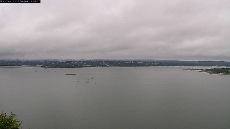 Lake Travis webcam, June 14, 2015 11:05 AM CT