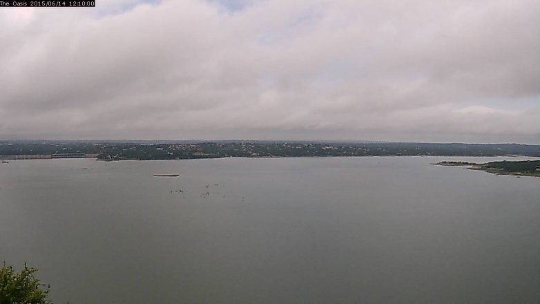 Lake Travis webcam, June 14, 2015 11:15 AM CT