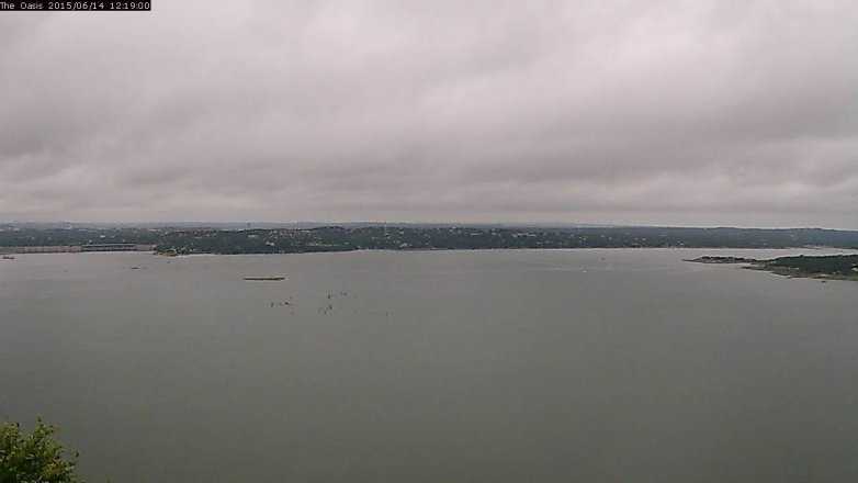 Lake Travis webcam, June 14, 2015 11:25 AM CT