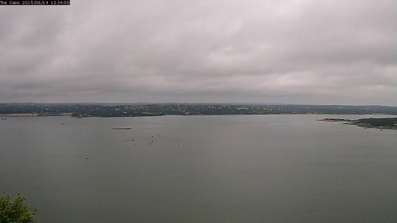 Lake Travis webcam, June 14, 2015 11:40 AM CT