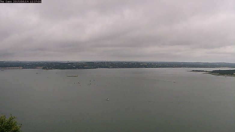 Lake Travis webcam, June 14, 2015 11:45 AM CT