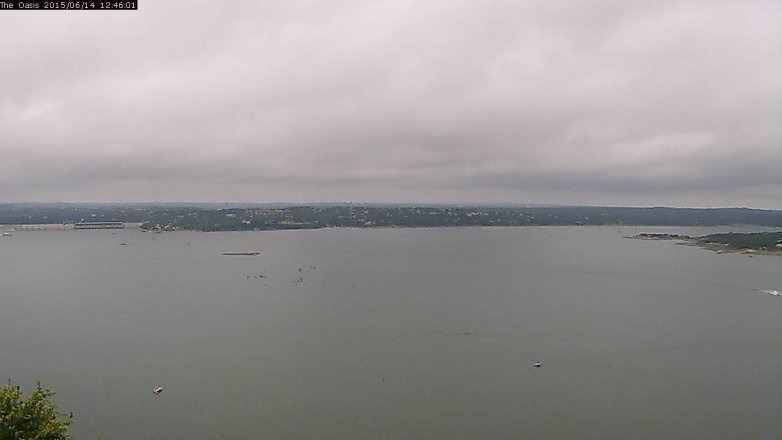 Lake Travis webcam, June 14, 2015 11:55 AM CT