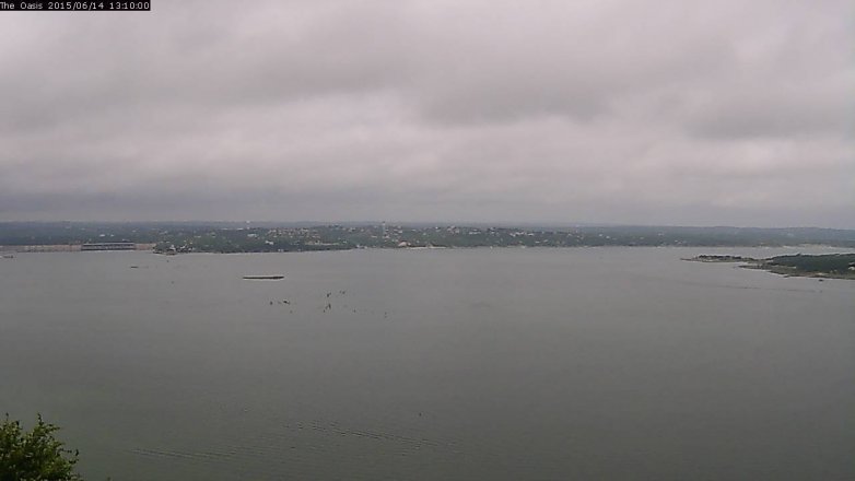 Lake Travis webcam, June 14, 2015 12:15 PM CT