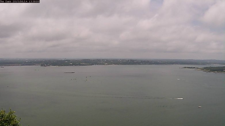 Lake Travis webcam, June 14, 2015 12:45 PM CT