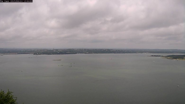 Lake Travis webcam, June 14, 2015 12:50 PM CT