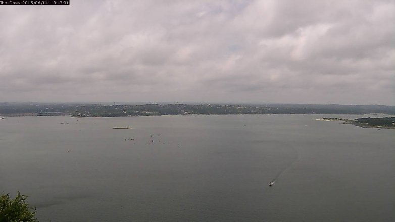 Lake Travis webcam, June 14, 2015 12:55 PM CT