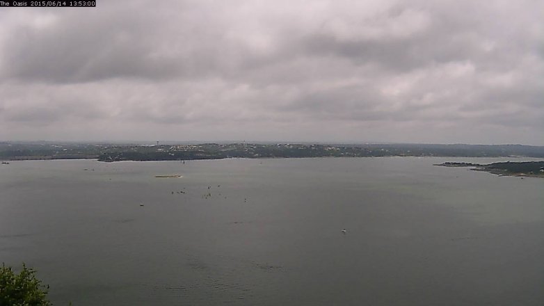 Lake Travis webcam, June 14, 2015 1:00 PM CT