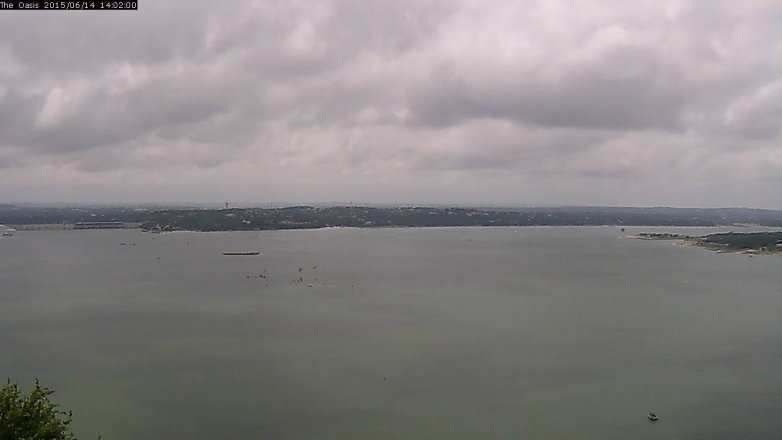 Lake Travis webcam, June 14, 2015 1:10 PM CT