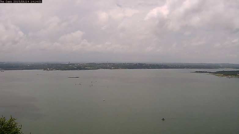 Lake Travis webcam, June 14, 2015 1:20 PM CT