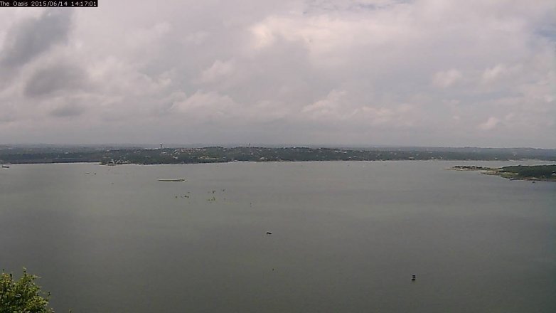 Lake Travis webcam, June 14, 2015 1:25 PM CT
