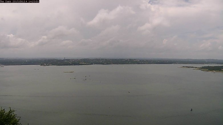 Lake Travis webcam, June 14, 2015 1:30 PM CT