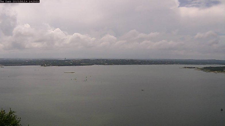 Lake Travis webcam, June 14, 2015 1:35 PM CT
