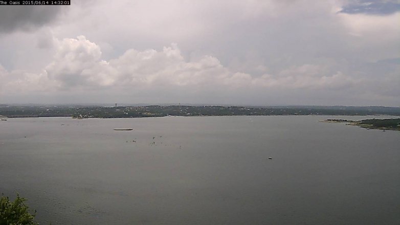 Lake Travis webcam, June 14, 2015 1:40 PM CT