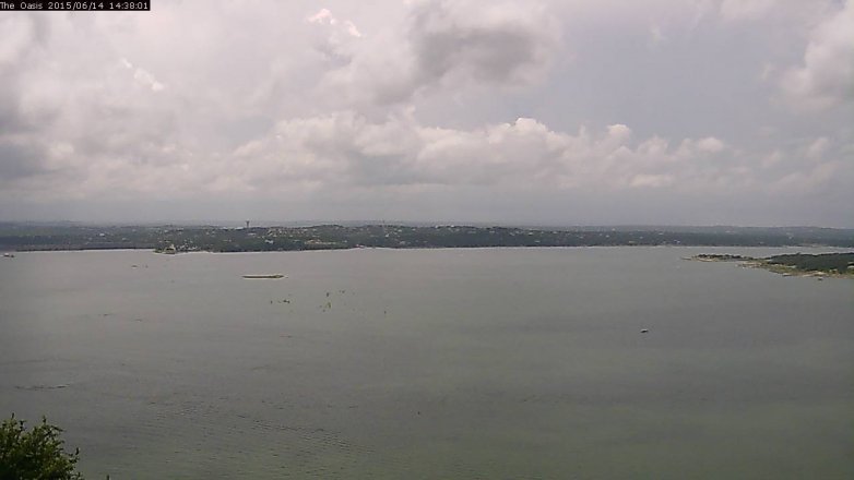 Lake Travis webcam, June 14, 2015 1:45 PM CT