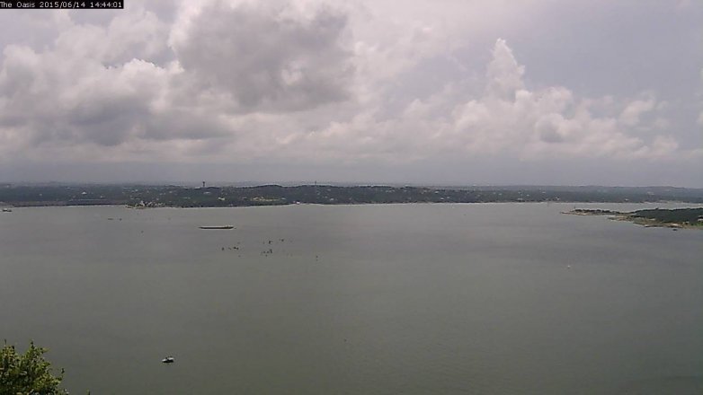 Lake Travis webcam, June 14, 2015 1:50 PM CT