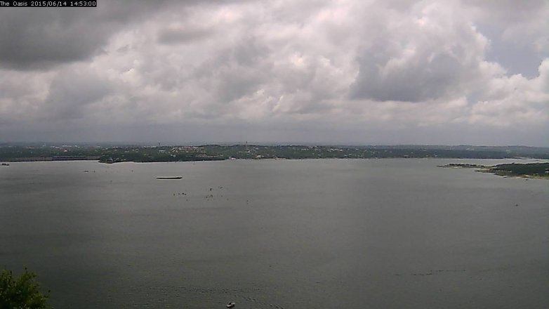 Lake Travis webcam, June 14, 2015 2:00 PM CT