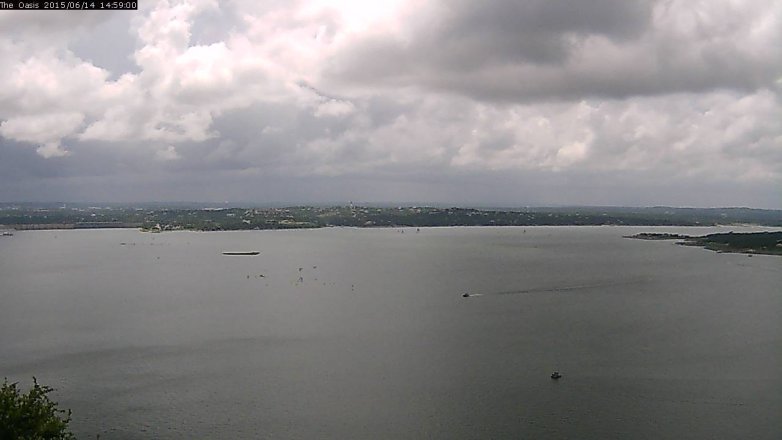 Lake Travis webcam, June 14, 2015 2:05 PM CT