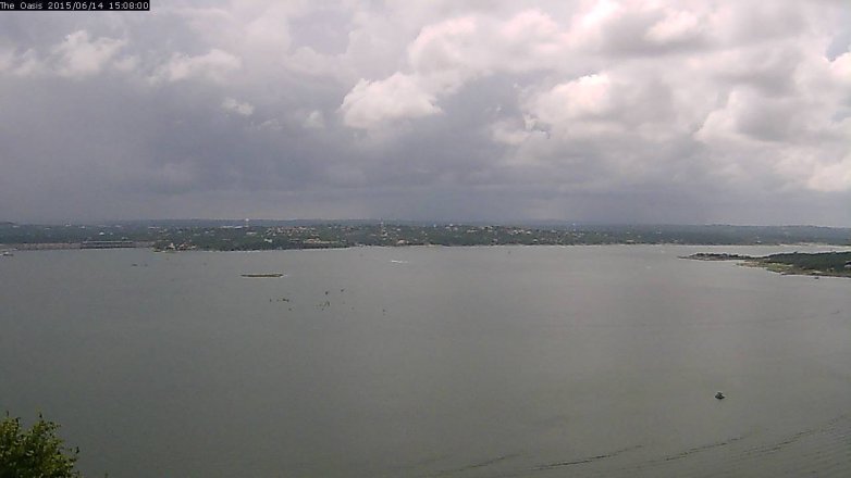 Lake Travis webcam, June 14, 2015 2:15 PM CT