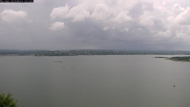 Lake Travis webcam, June 14, 2015 2:20 PM CT