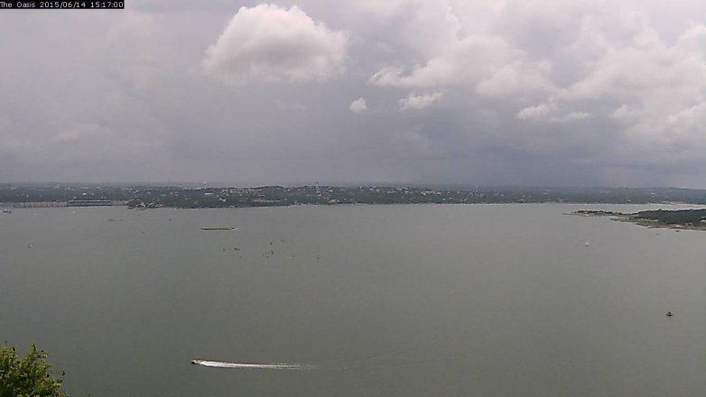 Lake Travis webcam, June 14, 2015 2:25 PM CT