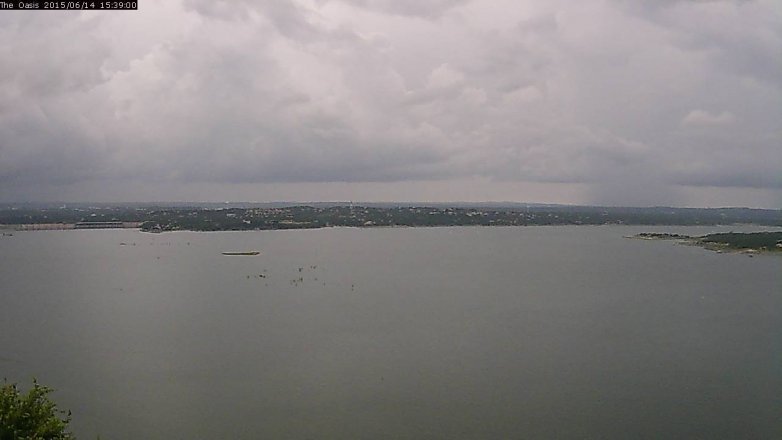 Lake Travis webcam, June 14, 2015 2:45 PM CT