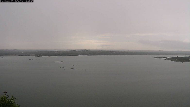 Lake Travis webcam, June 14, 2015 3:55 PM CT