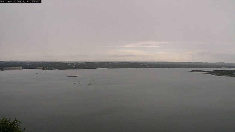 Lake Travis webcam, June 14, 2015 4:05 PM CT