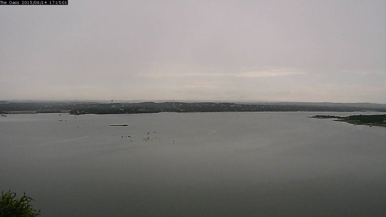 Lake Travis webcam, June 14, 2015 4:20 PM CT
