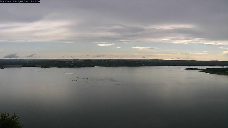 Lake Travis webcam, June 14, 2015 5:25 PM CT