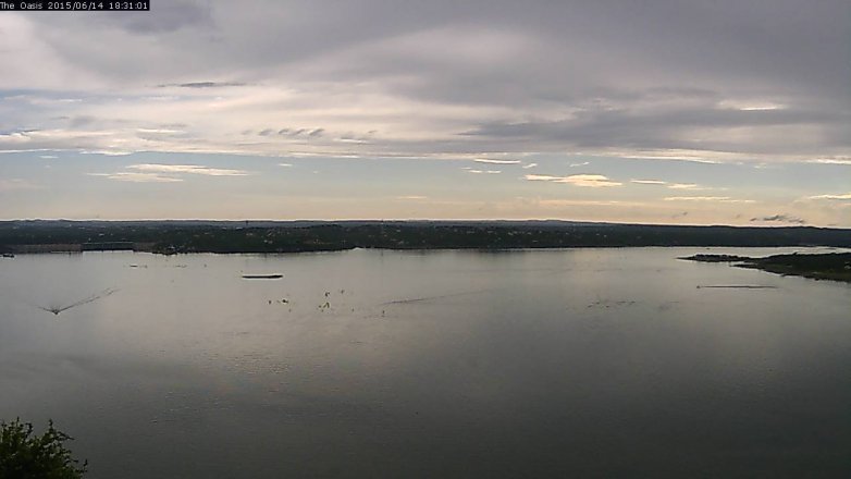 Lake Travis webcam, June 14, 2015 5:35 PM CT