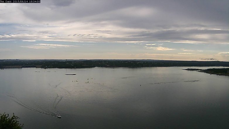 Lake Travis webcam, June 14, 2015 5:40 PM CT