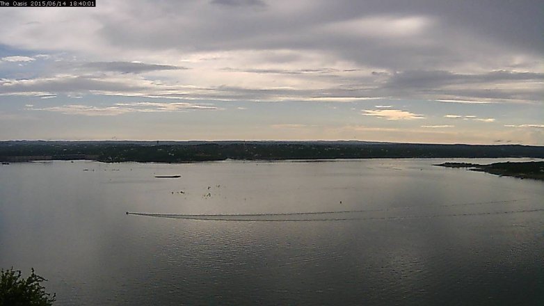 Lake Travis webcam, June 14, 2015 5:45 PM CT