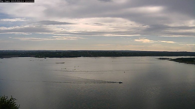 Lake Travis webcam, June 14, 2015 5:50 PM CT