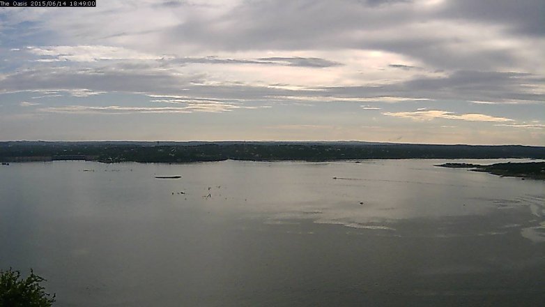 Lake Travis webcam, June 14, 2015 5:55 PM CT