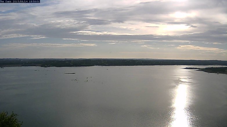 Lake Travis webcam, June 14, 2015 6:05 PM CT