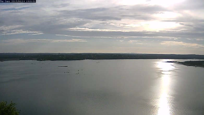Lake Travis webcam, June 14, 2015 6:10 PM CT