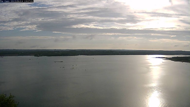 Lake Travis webcam, June 14, 2015 6:15 PM CT