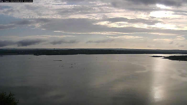 Lake Travis webcam, June 14, 2015 6:20 PM CT