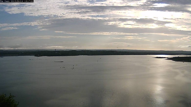 Lake Travis webcam, June 14, 2015 6:25 PM CT