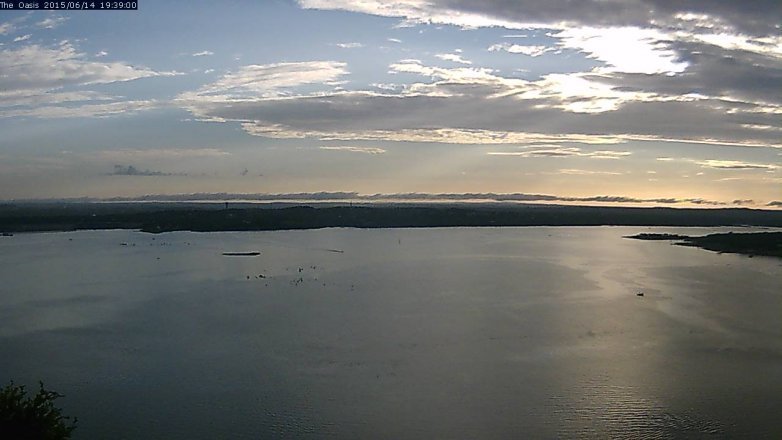 Lake Travis webcam, June 14, 2015 6:45 PM CT