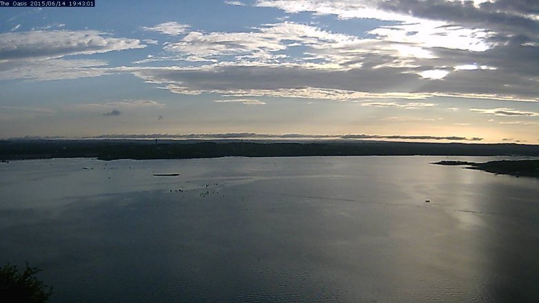 Lake Travis webcam, June 14, 2015 6:50 PM CT
