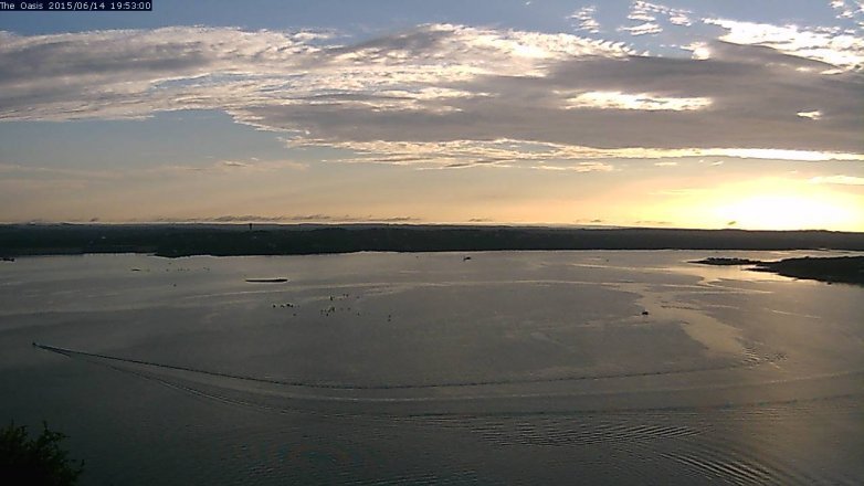 Lake Travis webcam, June 14, 2015 7:00 PM CT
