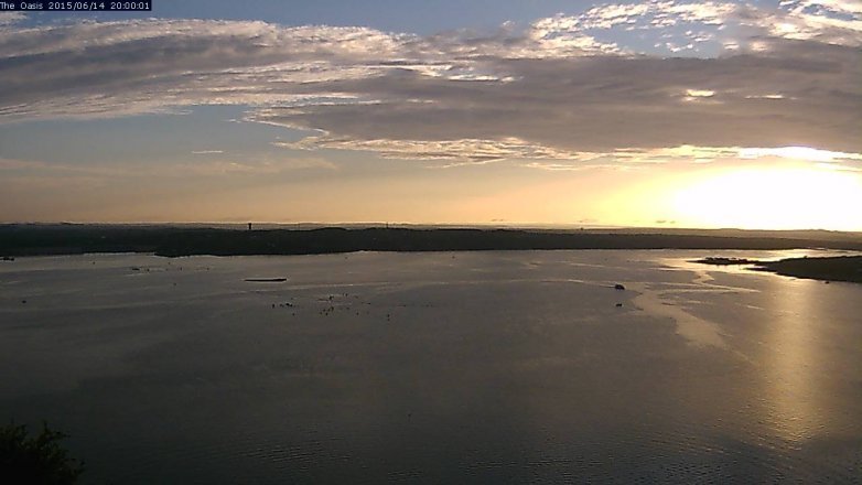 Lake Travis webcam, June 14, 2015 7:05 PM CT