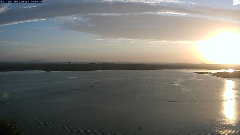 Lake Travis webcam, June 14, 2015 7:25 PM CT