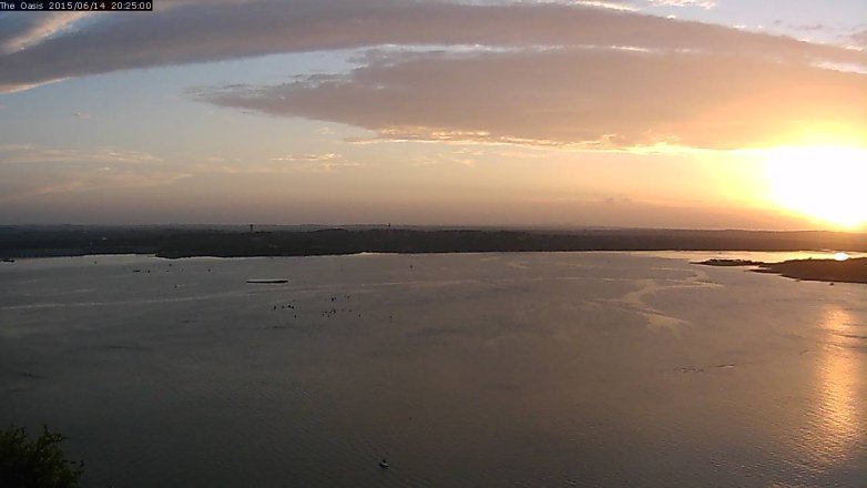Lake Travis webcam, June 14, 2015 7:30 PM CT