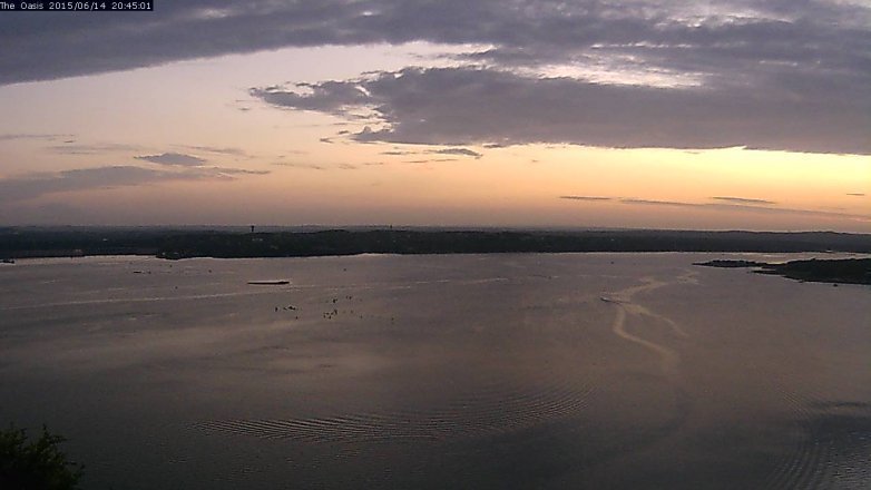 Lake Travis webcam, June 14, 2015 7:50 PM CT