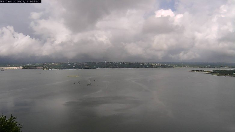 Lake Travis webcam, June 15, 2015 9:00 AM CT
