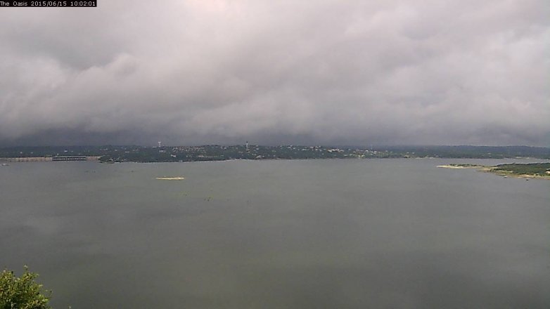 Lake Travis webcam, June 15, 2015 9:10 AM CT