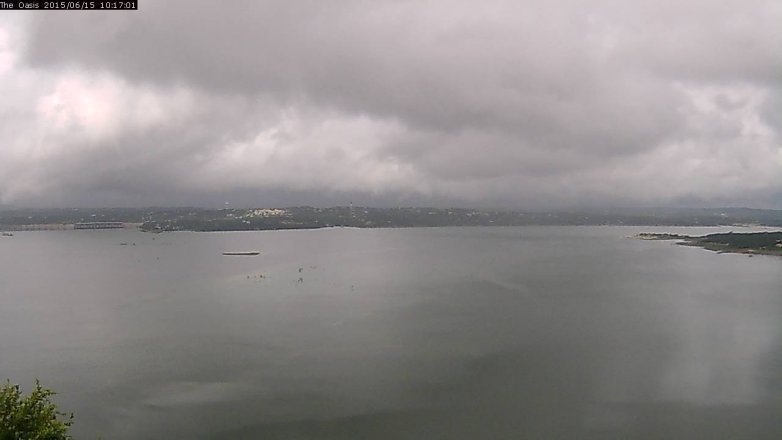 Lake Travis webcam, June 15, 2015 9:25 AM CT