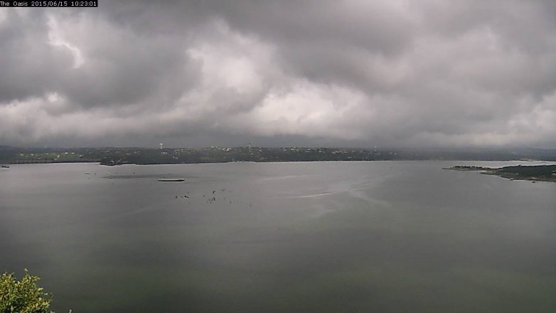 Lake Travis webcam, June 15, 2015 9:30 AM CT